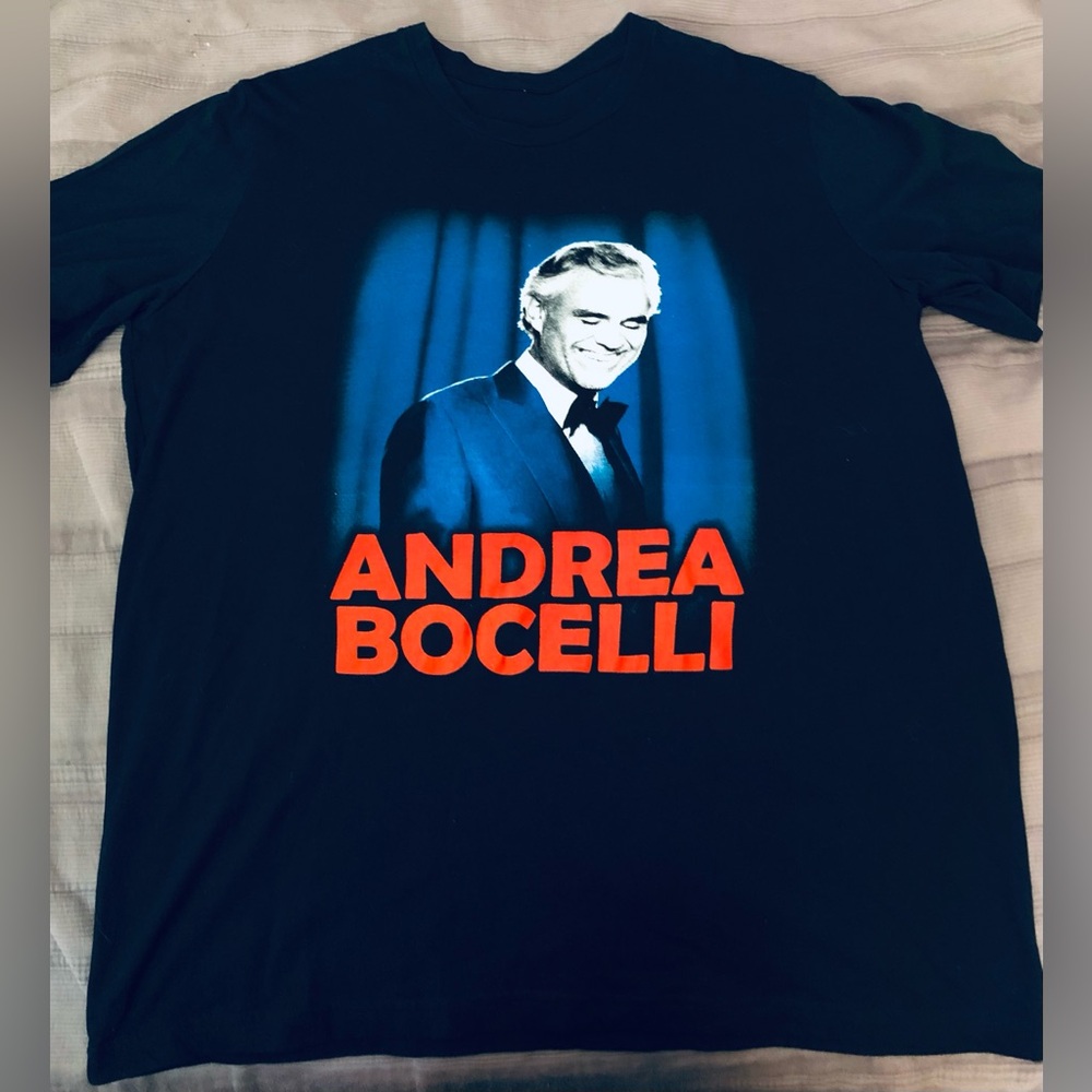 Andrea Bocelli Tshirt 2019 Tour Tshirt Men’s sz XL NEW